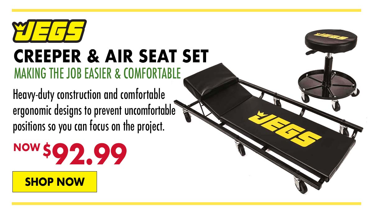 JEGS Creeper and Air Seat Set - Now $92.99