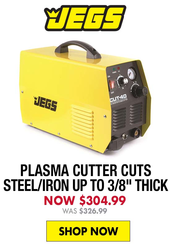 JEGS Plasma Cutter Cuts Steel/Iron up to 3/8" Thick - Now $304.99