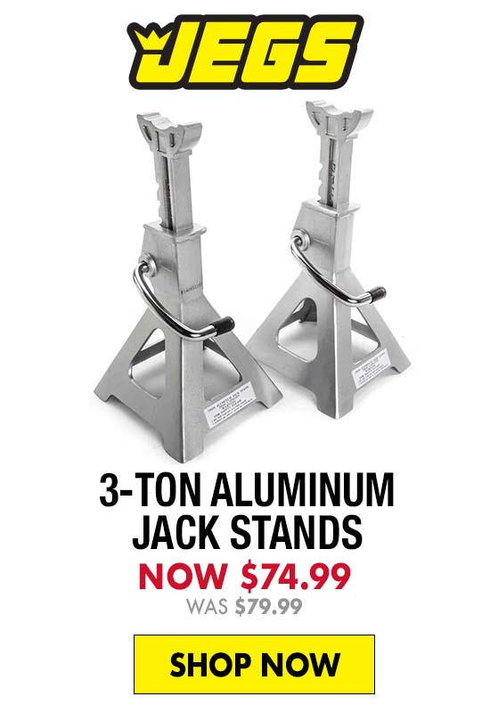 JEGS 3-Ton Aluminum Jack Stands - Now $74.99