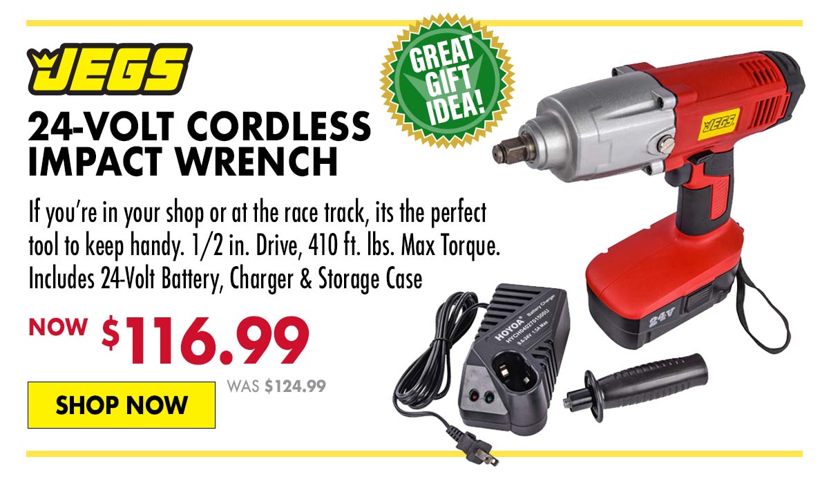 JEGS 24-Volt Cordless Impact Wrench - Now $116.99