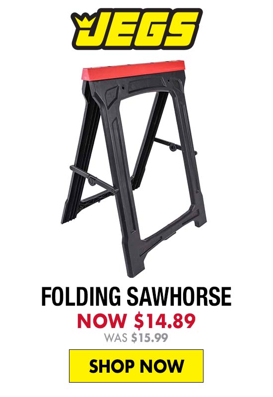 JEGS Folding Sawhorse - Now $14.89