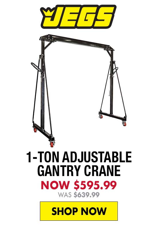 JEGS 1-Ton Adjustable Gantry Crane - Now $595.99