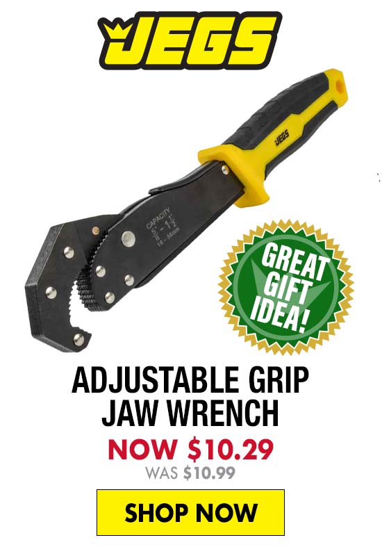 JEGS Adjustable Grip Jaw Wrench - Now $10.29
