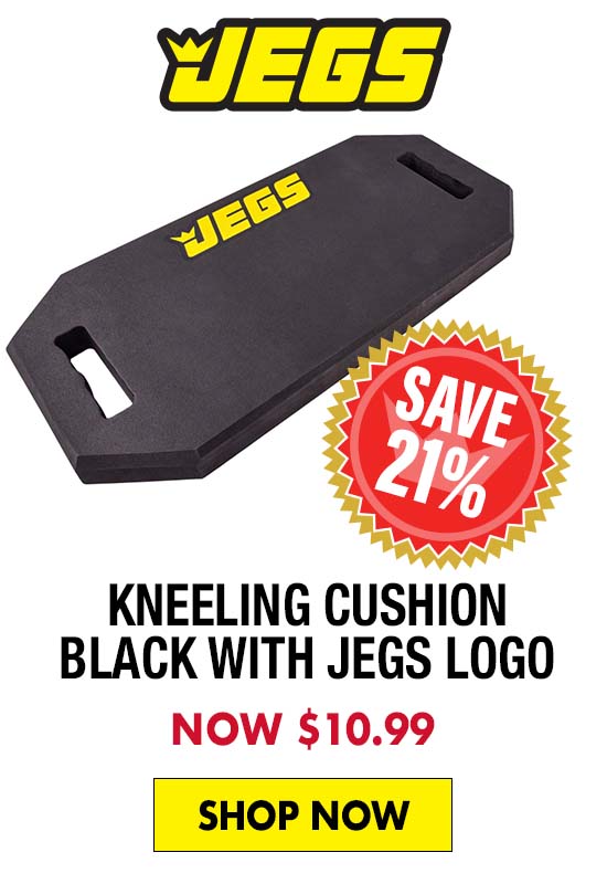 JEGS Kneeling Cushion Black with JEGS Logo - Now $10.99