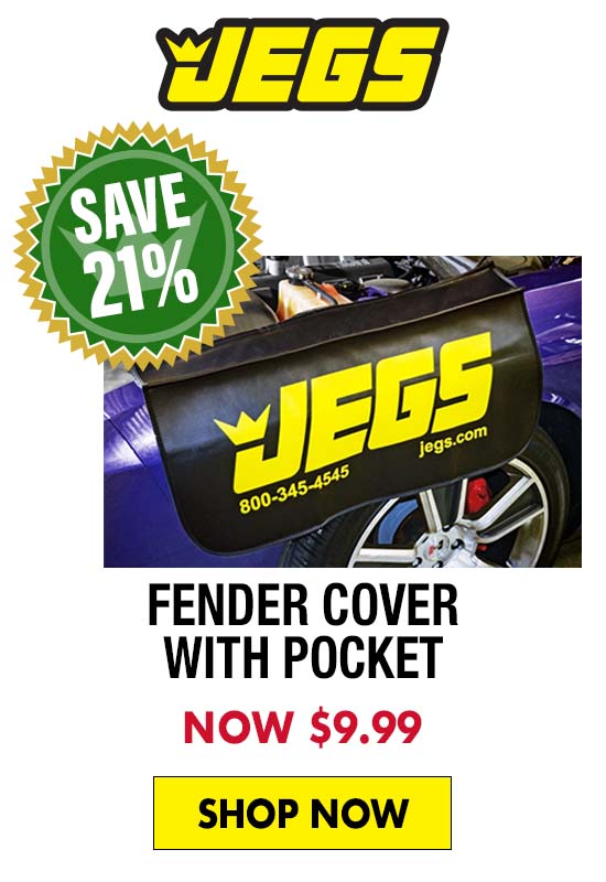 JEGS Fender Cover with Pocket - Now $9.99
