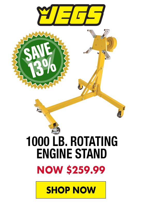 JEGS 1000 lb. Rotating Engine Stand - Now $259.99