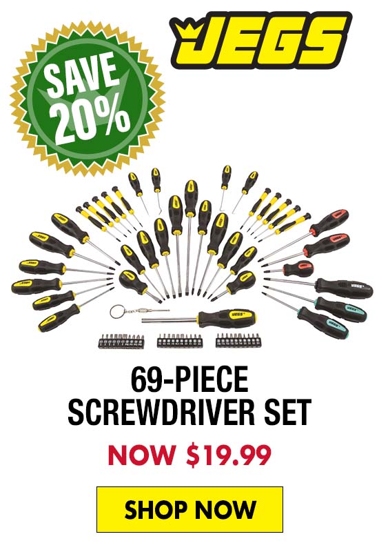 JEGS 69-Piece Screwdriver Set - Now $19.99