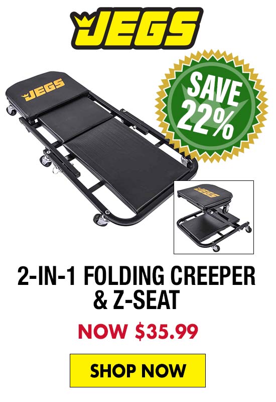 JEGS 2-in-1 Folding Creeper & Z-Seat - Now $35.99