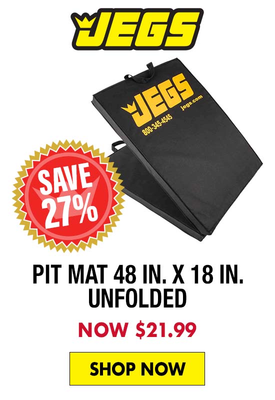 JEGS Pit Mat 48 in. x 18 in. Unfolded - Now $21.99