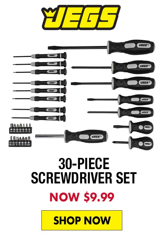 JEGS 30-Piece Screwdriver Set - Now $9.99