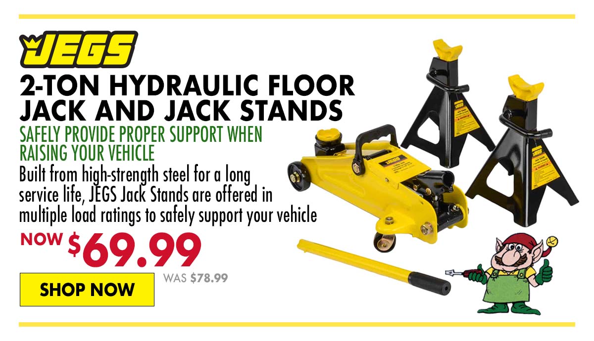 JEGS 2-Ton Hydraulic Floor Jack and Jack Stands - Now $69.99