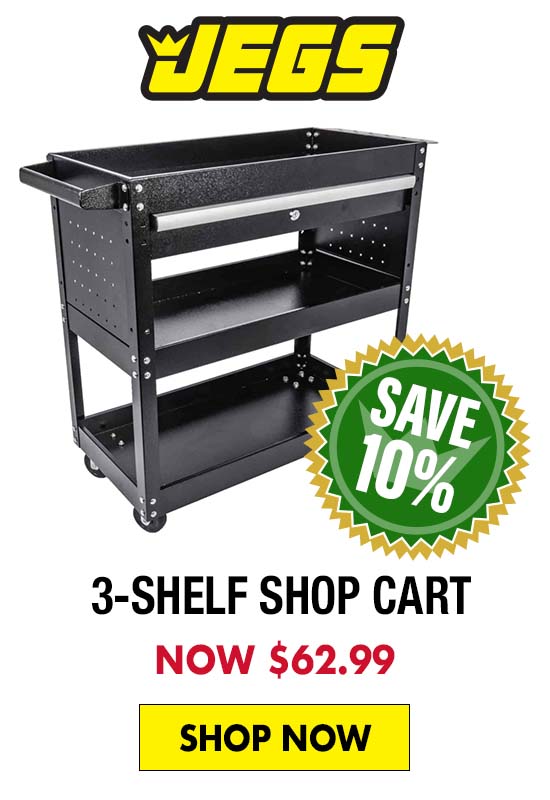 JEGS 3-Shelf Shop Cart - Now $62.99