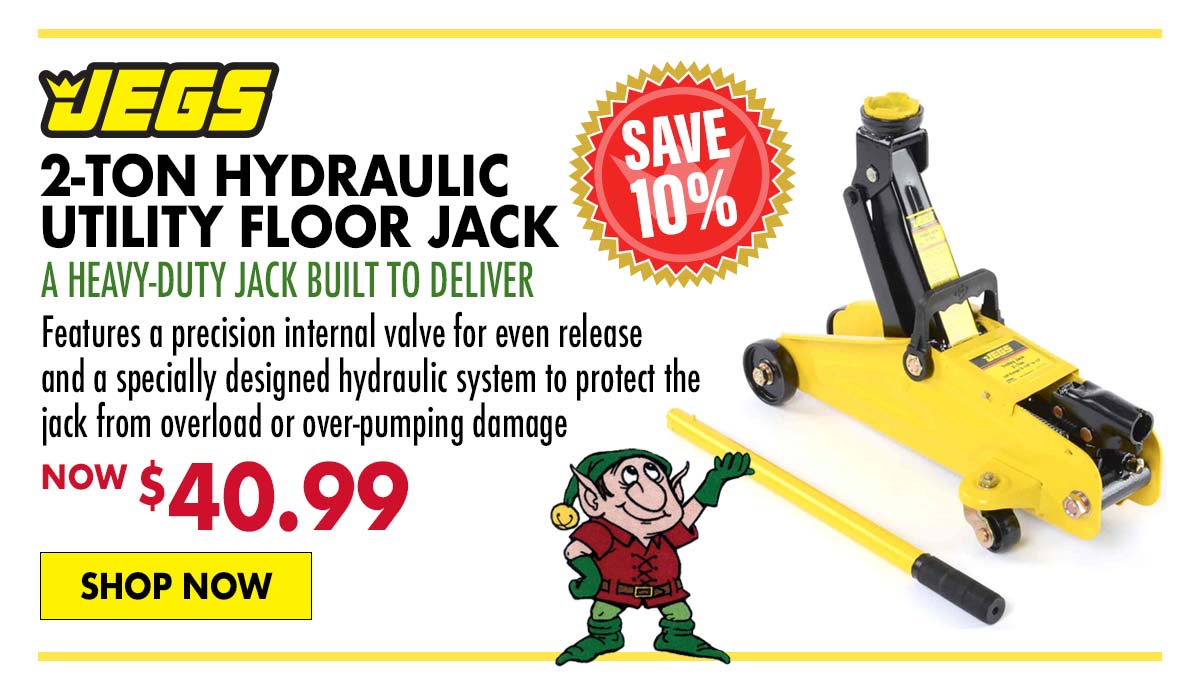 JEGS 2-Ton Hydraulic Utility Floor Jack - Now $40.99