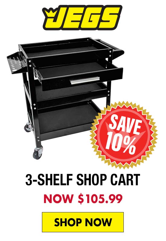 JEGS 3-Shelf Shop Cart - Now $105.99