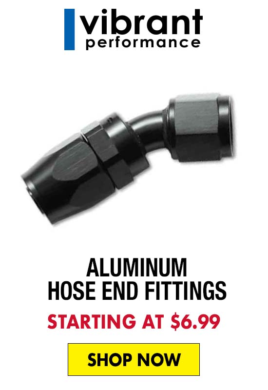 Vibrant Performance Aluminum Hose End Fittings - Starting at $6.99