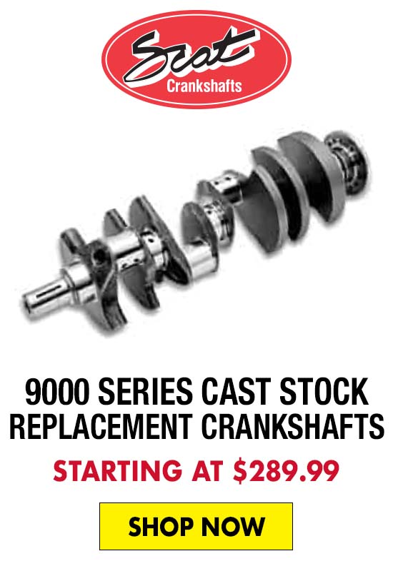 Scat 9000 Series Cast Stock Replacement Crankshafts - Starting at $289.99
