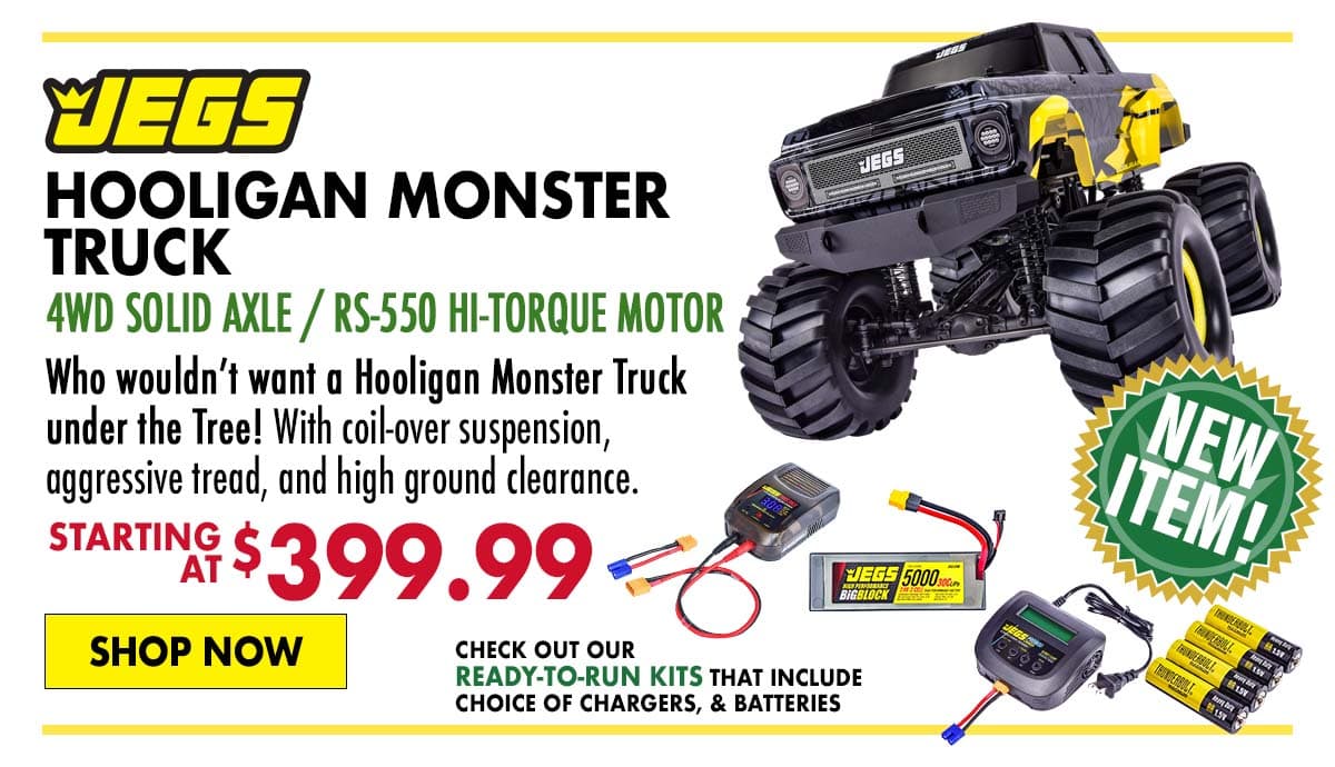 JEGS New Hooligan Monster Truck [4WD Solid Axle] - $399.99