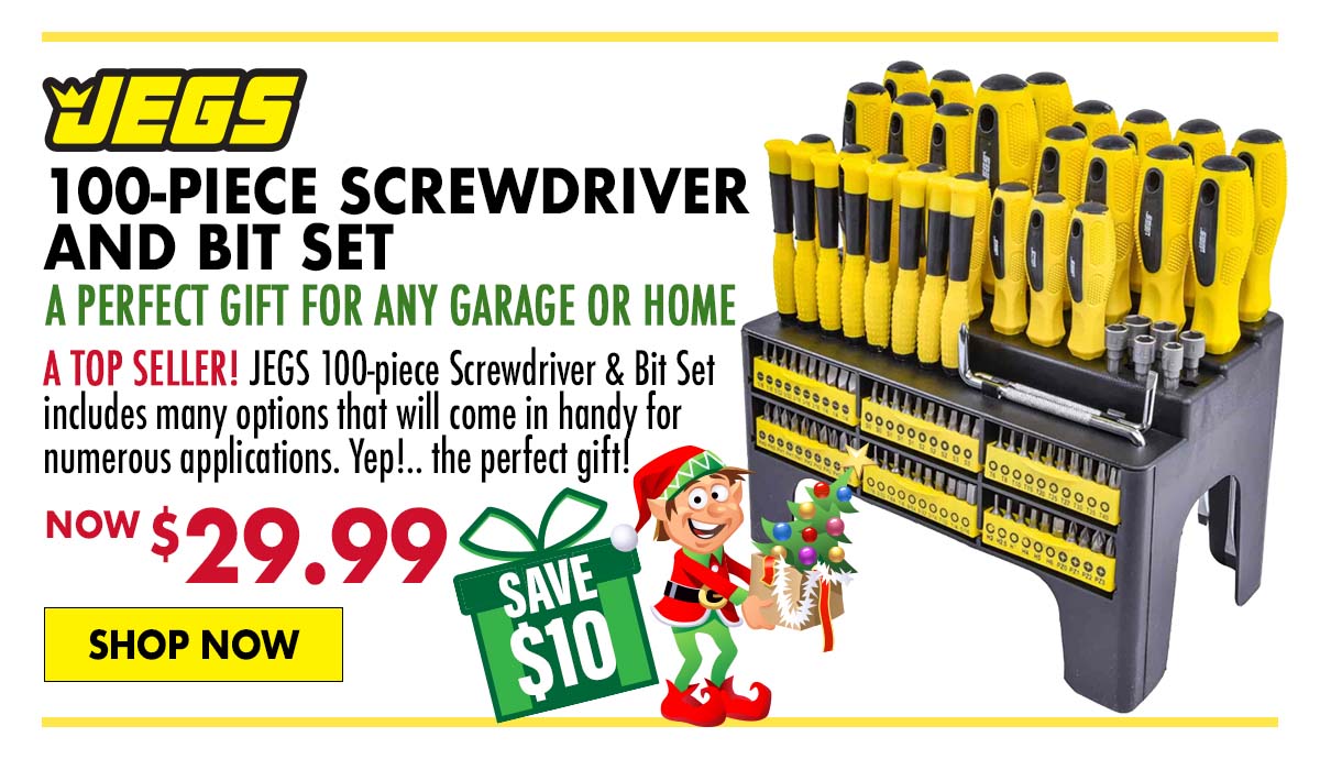 JEGS 100-Piece Screwdriver and Bit Set - Now $29.99