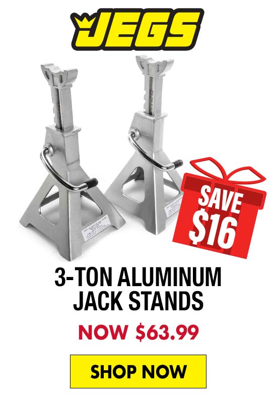 JEGS 3-Ton Aluminum Jack Stands - Now $63.99