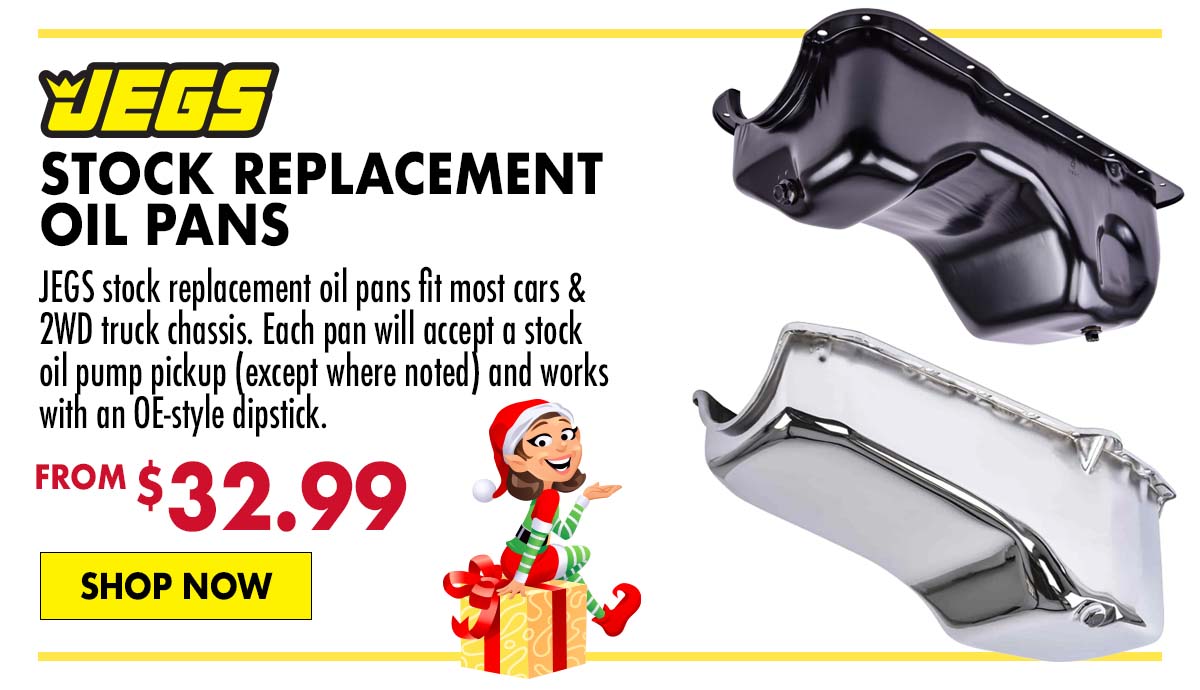 JEGS Stock Replacement Oil Pans - Starting at $32.99