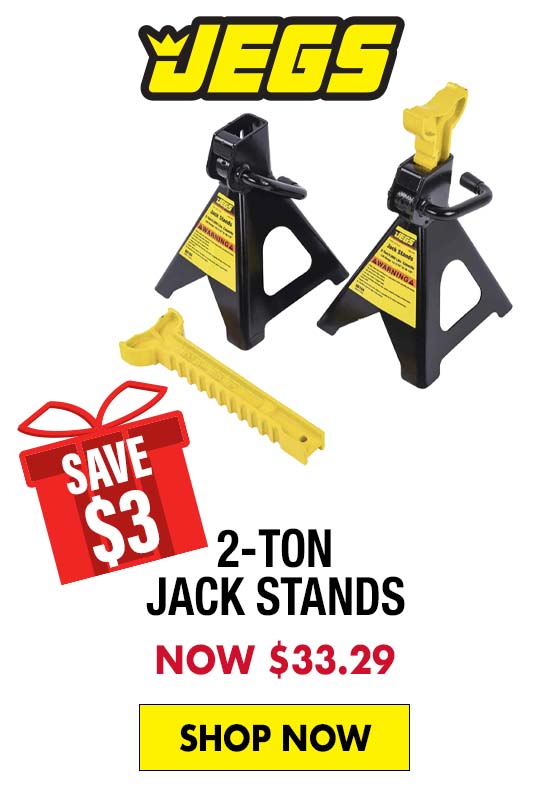 JEGS 2-Ton Jack Stands - Now $33.29 SAVE $3