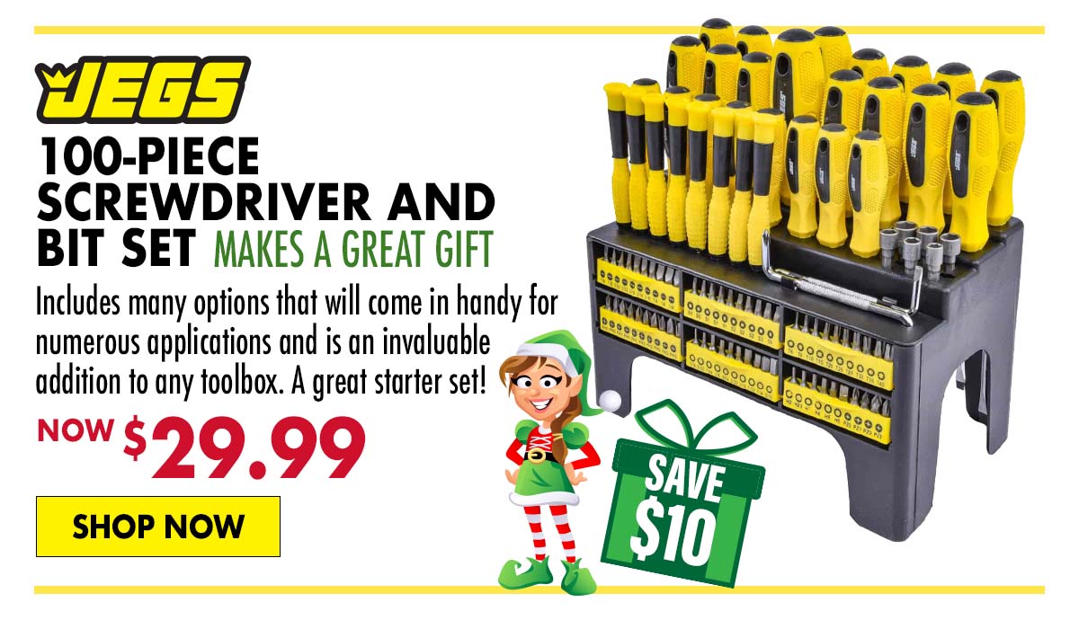 JEGS 100-Piece Screwdriver and Bit Set - Now $29.99