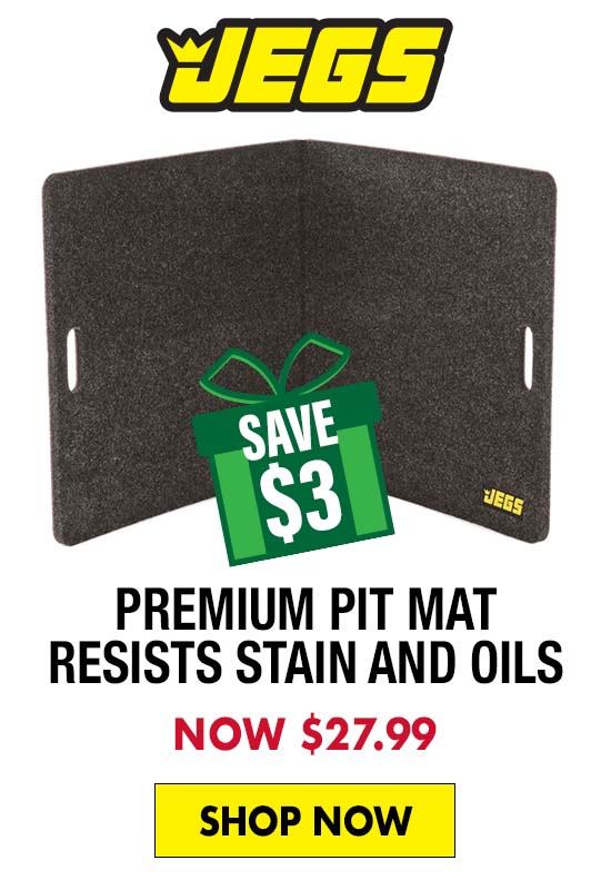 JEGS Premium Pit Mat Resists Stain and Oils - Now $27.99