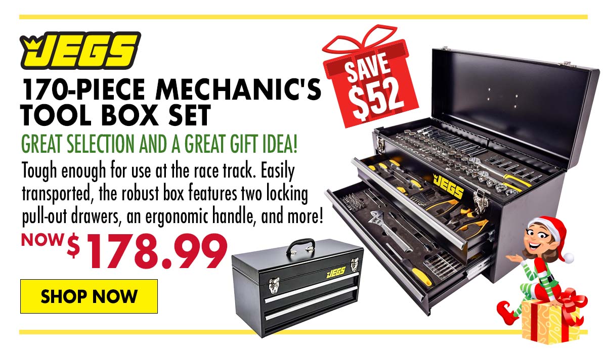 JEGS 170-Piece Mechanic's Tool Box Set