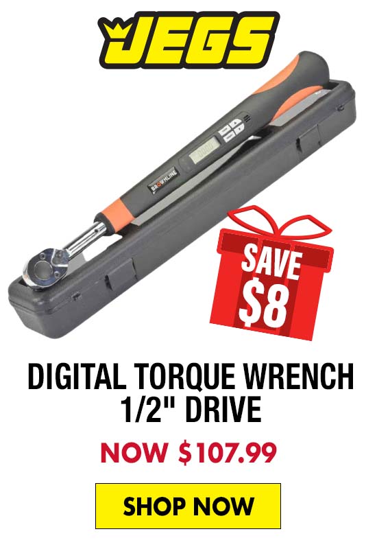 JEGS Digital Torque Wrench 1/2" Drive