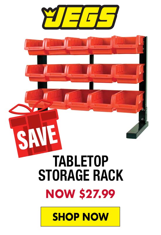 JEGS Tabletop Storage Rack