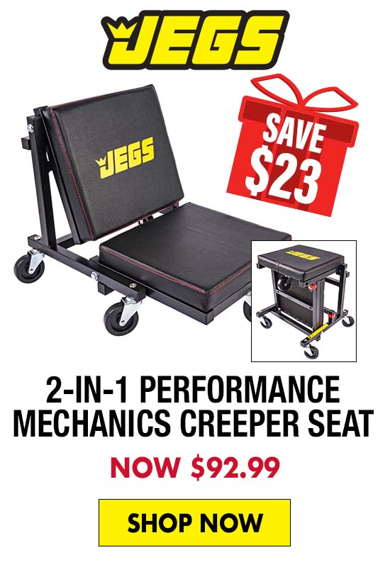 JEGS 2-in-1 Performance Mechanics Creeper Seat