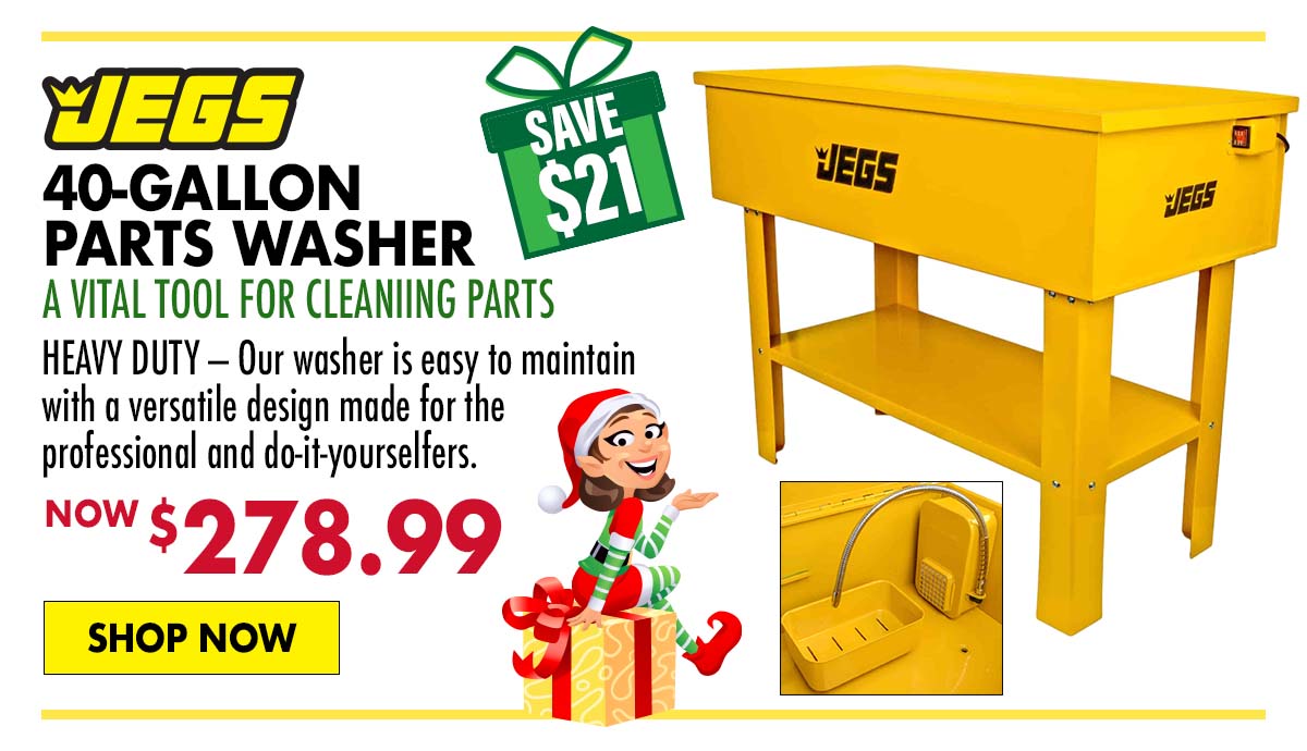 JEGS 40-Gallon Parts Washer - Now $278.99
