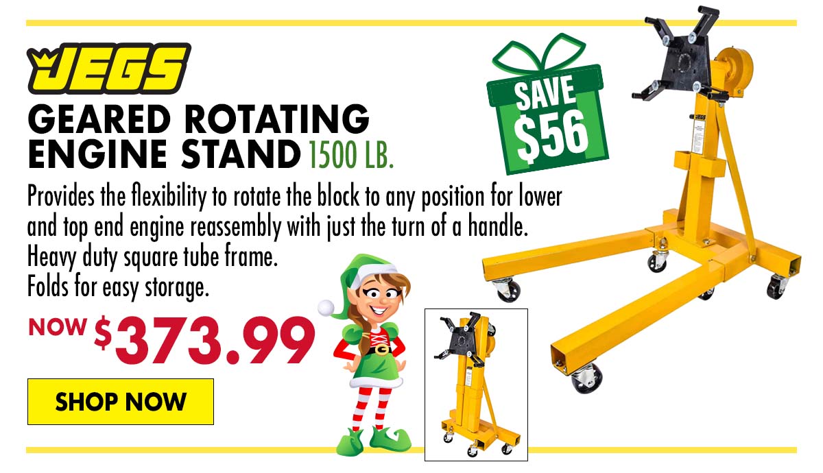 JEGS 1500 lb. Geared Rotating Engine Stand - Now $373.99