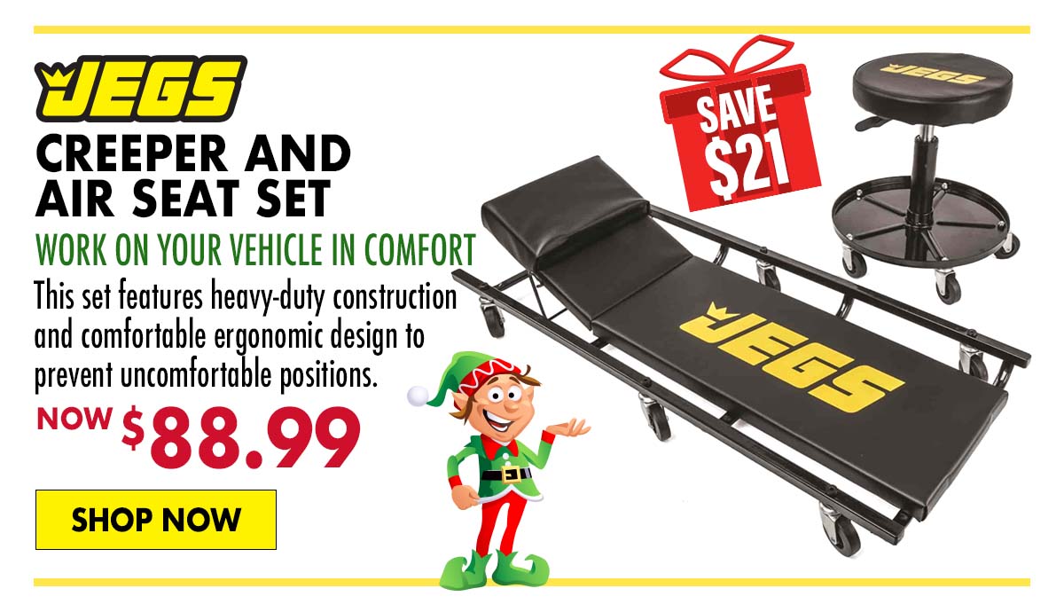 JEGS Creeper and Air Seat Set - Now $88.99