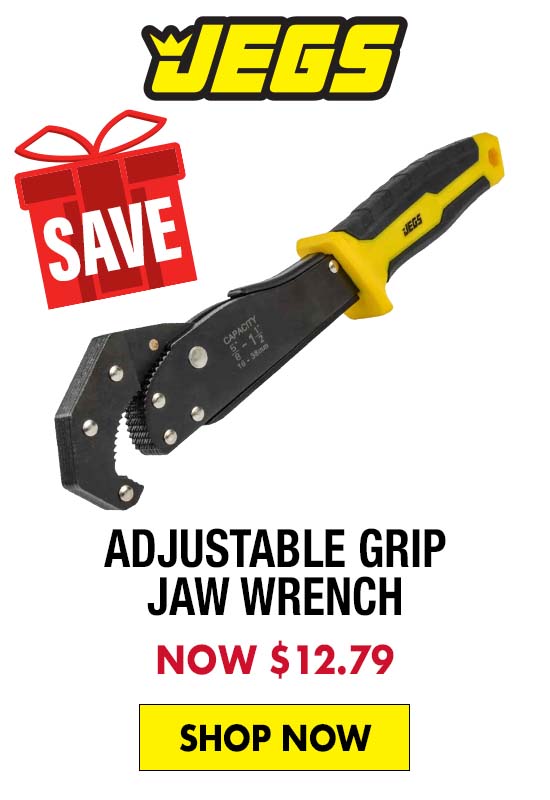 JEGS Adjustable Grip Jaw Wrench - Now $12.79