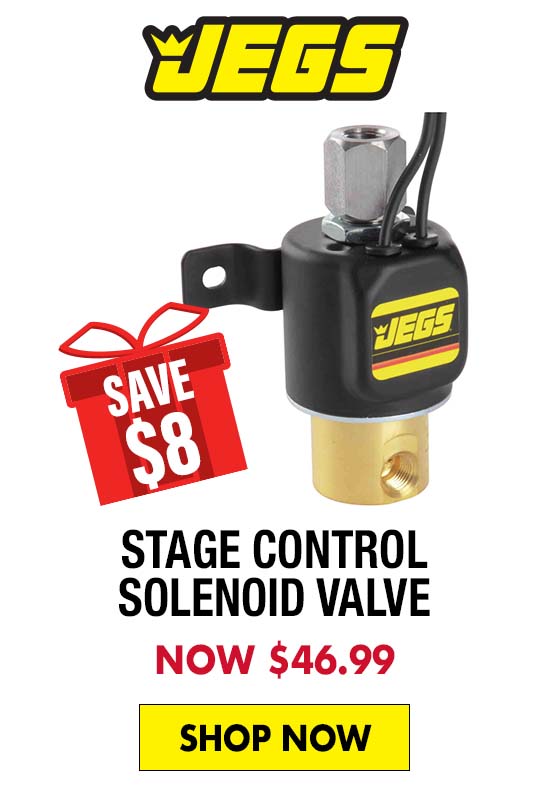 JEGS Stage Control Solenoid Valve - Now $46.99