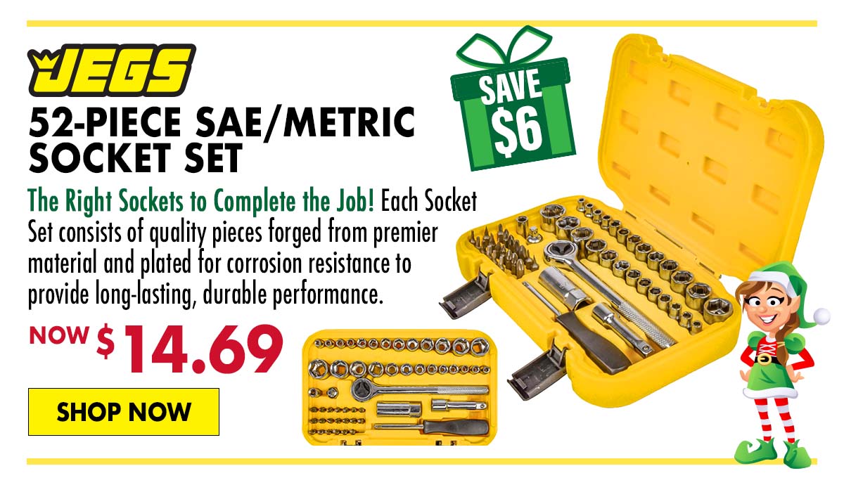 JEGS 52-Piece SAE/Metric Socket Set - Now $14.69