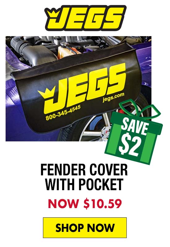 JEGS Fender Cover with Pocket - Now $10.59