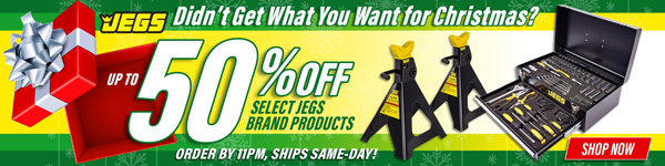 JEGS Save up to 50% OFF Select JEGS Brand Products