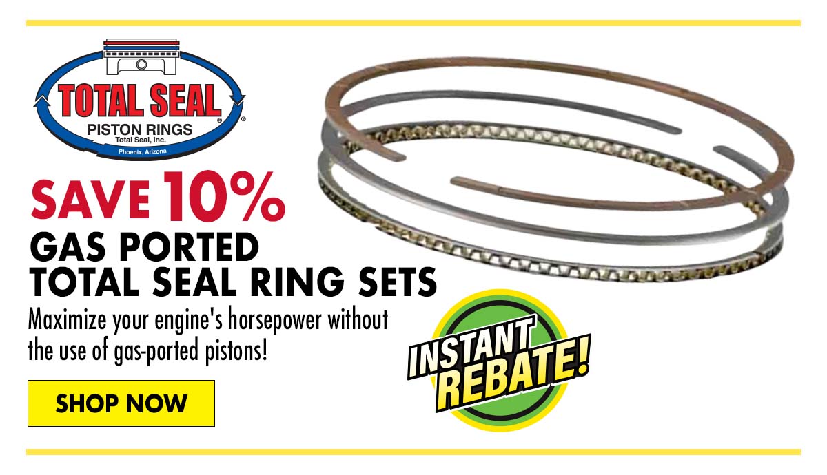 Save 10% on Gas Ported Total Seal Ring Sets