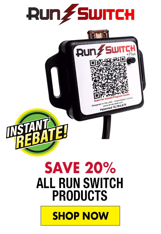 Save 20% Off All Run Switch Products
