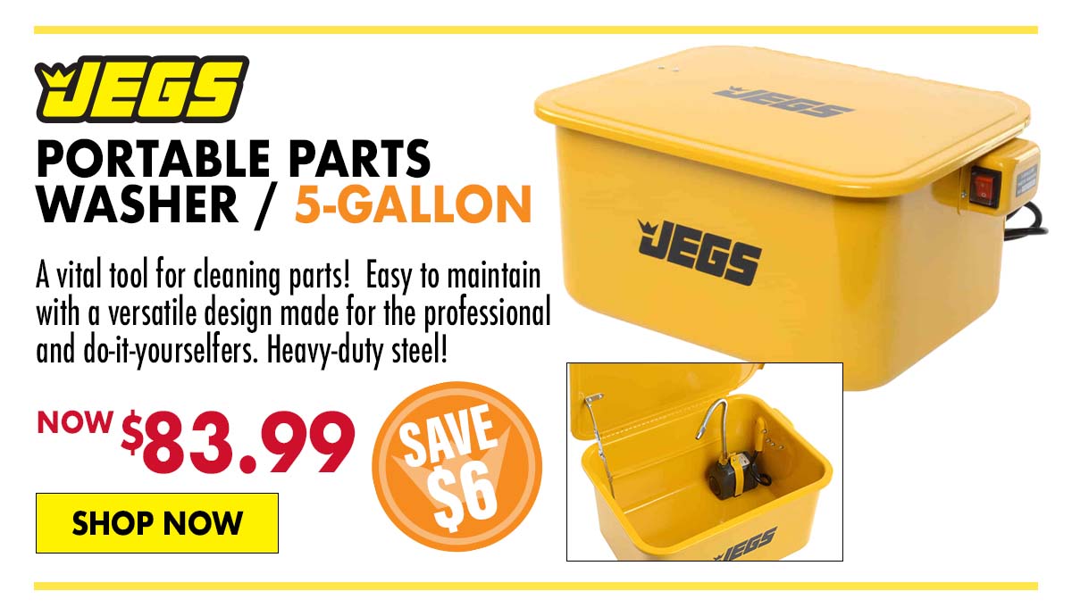 JEGS 5-Gallon Portable Parts Washer - Now $83.99