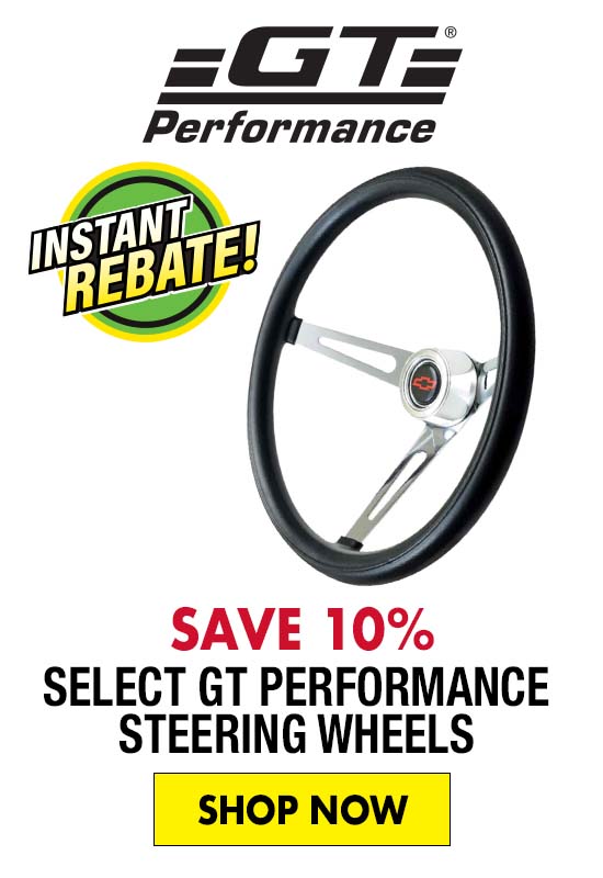 10% on Select GT Performance Steering Wheels