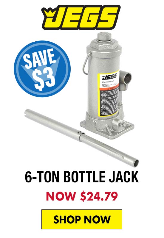JEGS 6-Ton Bottle Jack - Now $24.79