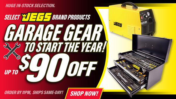 Garage Gear to Start The Year! Save Up to $90 Off