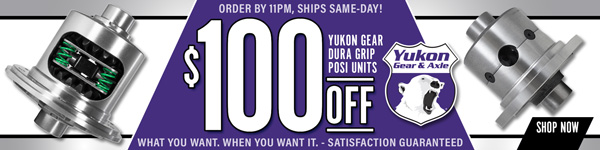 Save $100 on Select Yukon Gear Dura Grip Limited-Slip Positraction