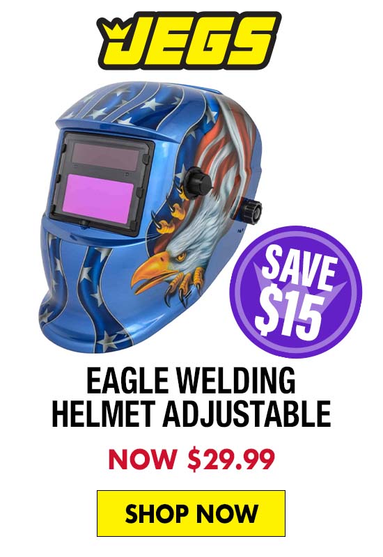 JEGS Eagle Welding Helmet Adjustable - Now $29.99