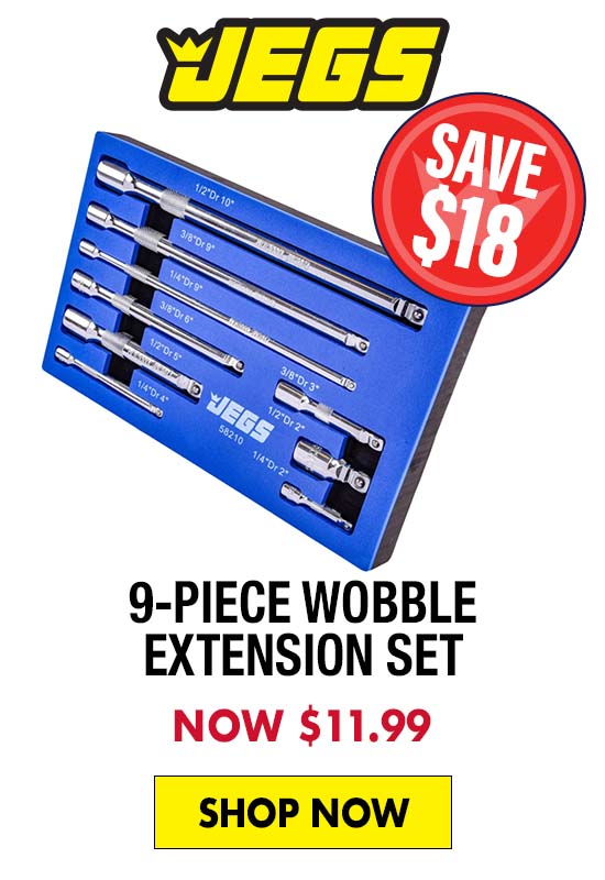 JEGS 9-Piece Wobble Extension Set - Now $11.99