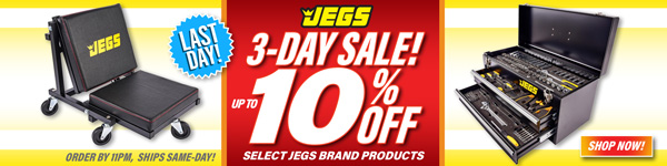 JEGS 3-Day Sale! Last Day! - Up to 10% Off Select JEGS Brand Products