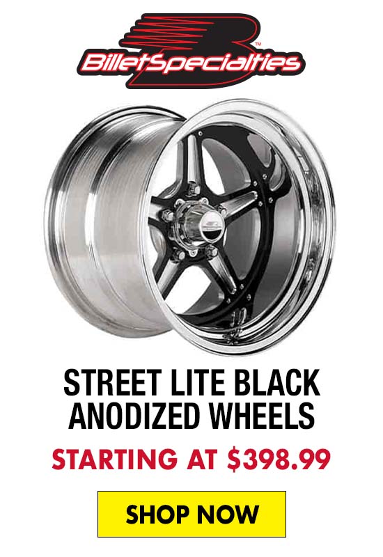 Billet Specialties Street Lite Black Anodized Wheels - Starting at $398.99